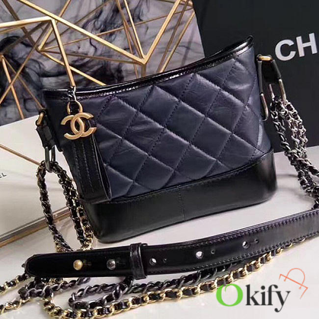 CHANEL'S GABRIELLE Small Hobo Bag 20 Navy Blue A91810 - 1