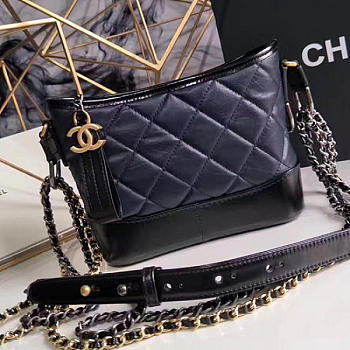 CHANEL'S GABRIELLE Small Hobo Bag 20 Navy Blue A91810
