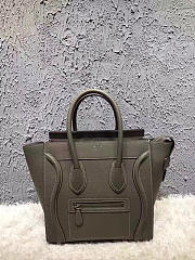 BagsAll Celine Leather Micro Luggage 1068 Olive Green 26cm - 1