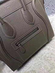BagsAll Celine Leather Micro Luggage 1068 Olive Green 26cm - 6