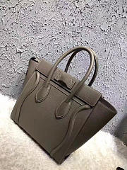 BagsAll Celine Leather Micro Luggage 1068 Olive Green 26cm - 4