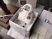 Okify Dior Lady Bag In White 17x15x5cm - 1