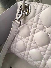 Okify Dior Lady Bag In White 17x15x5cm - 5