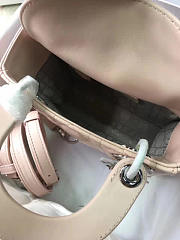 bagsAll Lady Dior Mini 17 Light Pink Silver Tone 1583 - 6