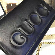 Gucci Chain Bag Black Leather 2151 20cm - 6