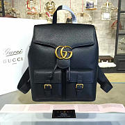 Gucci GG Marmont 39 Backpack Black Leather - 1