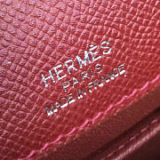 Hermès Kelly Pochette Epsom 22 Wine Red/Silver BagsAll Z2683 - 4