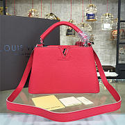Louis Vuitton CAPUCINES BB Hibiscus Flamingo 3449 27cm  - 1