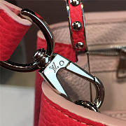 Louis Vuitton CAPUCINES BB Hibiscus Flamingo 3449 27cm  - 6