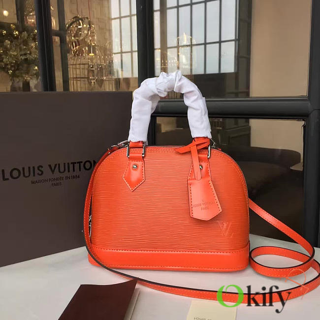  Louis Vuitton Alma BB ORANGE Epi Leather 3553 25cm  - 1