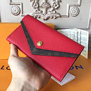 Louis Vuitton Pallas 19 Long Wallet Red 3754 - 1