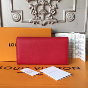 Louis Vuitton Pallas 19 Long Wallet Red 3754 - 3