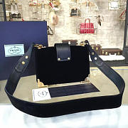 bagsAll Prada Velvet Cahier 20 Bag Black 4263 - 4