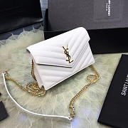 Okify YSL College Bag In White 19x11.5x4cm - 1