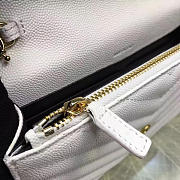 Okify YSL College Bag In White 19x11.5x4cm - 4