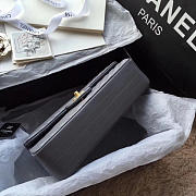 Chanel Classic Handbag Grey 25cm - 4