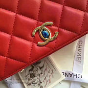 Chanel Caviar Quilted Lambskin Flap Bag with Top Handle Red A93752 25cm - 6