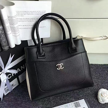 Chanel Calfskin Shopping Bag Black A69929 VS08388 27cm