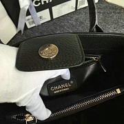 Chanel Calfskin Shopping Bag Black A69929 VS08388 27cm - 6