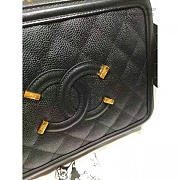Chanel Caviar Quilted Small CC Filigree Vanity Case Black VS00421 25cm - 3