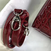 bagsAll Lady Dior Mini Wine Red/Silver 1551 - 5