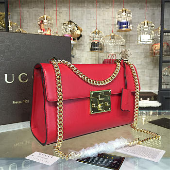 Gucci Padlock 30 Red Leather 2172