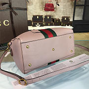 Gucci GG Supreme 32 Handle Bag Pink Leather 2207 - 3