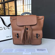 BagsAll Gucci Bamboo Brown Backpack  - 1