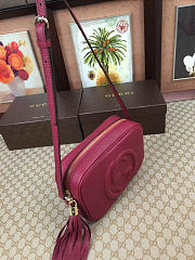 Gucci Soho Disco 21 Leather Bag Red Wine Z2363 - 5