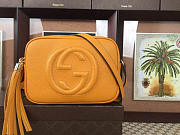 Gucci Soho Disco 21 Leather Bag Yellow Z2382 - 3