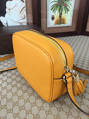 Gucci Soho Disco 21 Leather Bag Yellow Z2382 - 4