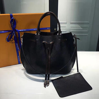 Louis Vuitton Girolata Mahina 44 Leather Black 3380