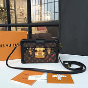 Louis Vuitton PETITE MALLE BOX BAG Monogram 3496 19cm  - 1