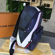 BagsAll Louis Vuitton Apollo Backpack N44006 Blue Red America's Cup  - 3