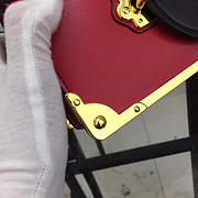bagsAll Prada Cahier 20 Leather Shoulder Bag 1BD045 Red - 5