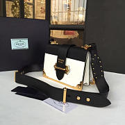 bagsAll Prada Cahier Leather 20 Shoulder Bag White - 3