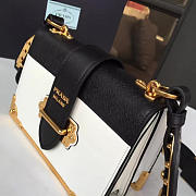 bagsAll Prada Cahier Leather 20 Shoulder Bag White - 4