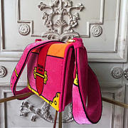 bagsAll Prada Cahier Velvet 20 Shoulder Bag Rose Red 4320 - 3