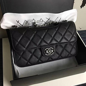 Chanel Quilted Deerskin Perfect Edge Bag Black A14041 VS02205 26.5cm