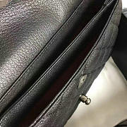 CC Quilted Deerskin Perfect Edge Bag Black A14041 VS02205 26.5cm - 6