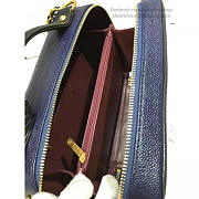 CC Caviar Quilted Small CC Filigree Vanity Case Blue BagsAll A93343 VS08734 - 5