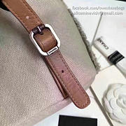 CC Canvas Sequins Drawstring Backpack Beige and Red - 2