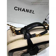 CC Caviar Quilted Small CC Filigree Vanity Case Beige BagsAll A93343 VS07581 - 3