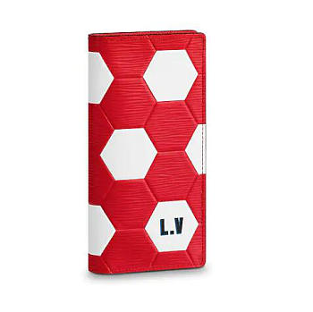 Louis Vuitton Brazza Wallet 19 Red M63230
