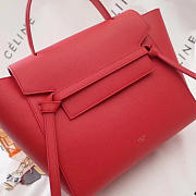BagsAll Celine Belt Bag Red Calfskin Z1193 27cm  - 3