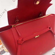 BagsAll Celine Belt Bag Red Calfskin Z1193 27cm  - 4
