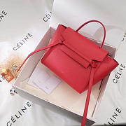 BagsAll Celine Belt Bag Red Calfskin Z1193 27cm  - 5