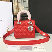 BagsAll Lady Dior 20 Red 1627 - 1