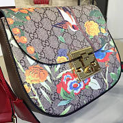 Gucci Padlock Ophidia Canvas 25 Tian Shoulder Bag  - 6