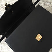Gucci Sylvie Bag 31.5 Black Leather Top Handle Z2146 - 4